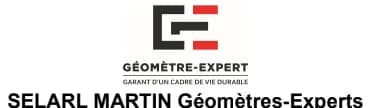Cabinet MARTIN Logo de la société Selarl Martin Géomètres-Experts.